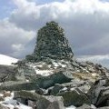 Summit cairn of A' Chralaig
