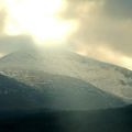 Sun, snow and Slieve Donard
