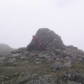 Summit cairn on Sgùrr a' Mhaoraich