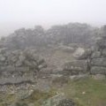The shelter cairn on the summit of Cairnsmore of Fleet
