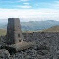 The trig point on Skiddaw