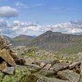 Long Top summit cairn and Bowfell Links