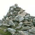 Summit cairn on Sgurr an Utha