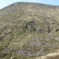 The flank of Slieve Commedagh from the Pot of Pulgarve