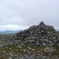 Large cairn on the summit of Stob Coire a' Chearcaill