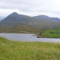 Quinag from Ardvreck Castle