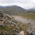 On a descent from Bowfell, looking towards Esk Pike