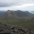 View to Beinn Damh from the summit of Maol Chean-dearg