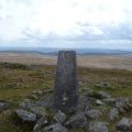 The summit of Drygarn Fawr looking south