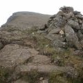 Cairn on Moel Hebog summit ridge