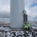 Turbine Tower No 25 undergoing final testing