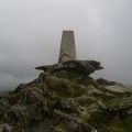 Trig point at the Ben Lawers summit