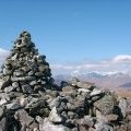 The summit cairn of the Corbett - Leum Uilleim