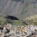 Looking down to Piers Gill from Scafell Pike