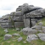 Rock outcrop, on Roos Tor