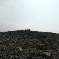Walkers on the summit of Foel-fras