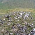 Boulder field and surface strata, Choire nan Eiricheallach