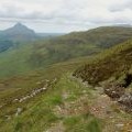 Stalkers' track on Meallan Liath Beag