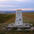 The Trig Point by Uffington Castle