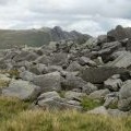 Rocky outcrops on the summit ridge of Rossett Pike