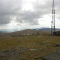 The deserted summit of Snaefell