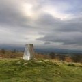 Trig point on Hutton Roof Crags