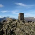 Shattered rocks at summit of Moel Siabod