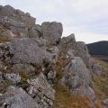 Rock outcrops near Cademuir summit