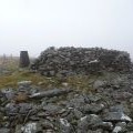 Pen y Garn trig point and shelter