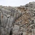 Shattered rocks on Broad Crag