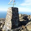 The Rivals triangulation pillar on the summit of Yr Eifl, Trefor