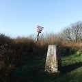Trig pillar, Warton Crag