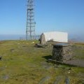 Trig point and toposcope on Snaefell