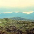 Trig point on Moel Oernant