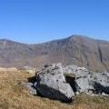 Rocks at summit of Bràigh nan Uamhachan