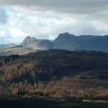 The Langdale Pikes from Latterbarrow