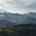 Crinkle Crags and Bow Fell from Latterbarrow