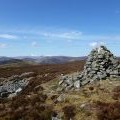 Cairn south-west of the summit of Auchnafree Hill
