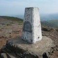 The summit trig point on the Sugar Loaf