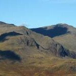 Scafell and Scafell Pike from Harter Fell