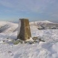 The trig point on Din Fell