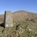 The trig point on Wee Queensberry
