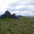 Summit cairn on The Fara