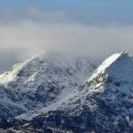 The Snowdon mountain peaks