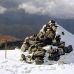 Summit cairn, North top of Gulvain