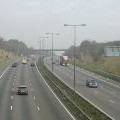 The M1 from the Robin Hood Way near Strelley