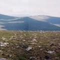 Summit of Meall Glas Choire, looking at Sgor Choinich