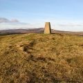 The trig point on Old Fawdon Hill