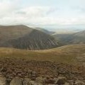 View north northeast from Derry Cairngorm
