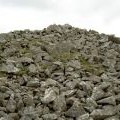 The rocky summit of Gyrn